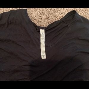 Lululemon Black Cotton Vneck